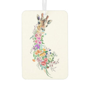 Colourful Flowers Bouquet Giraffe Air Freshener