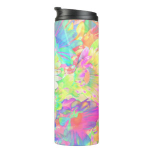 Colourful Flowers Bright Cheerful Thermal Tumbler
