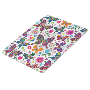 Colourful Flowers & Butterflies Pattern iPad Smart Cover