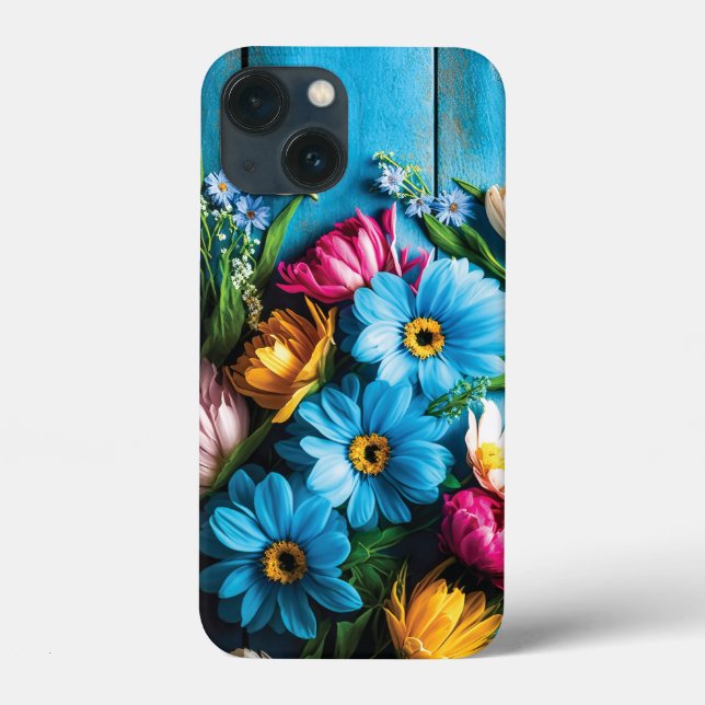 Colourful Flowers Case-Mate iPhone Case (Back)