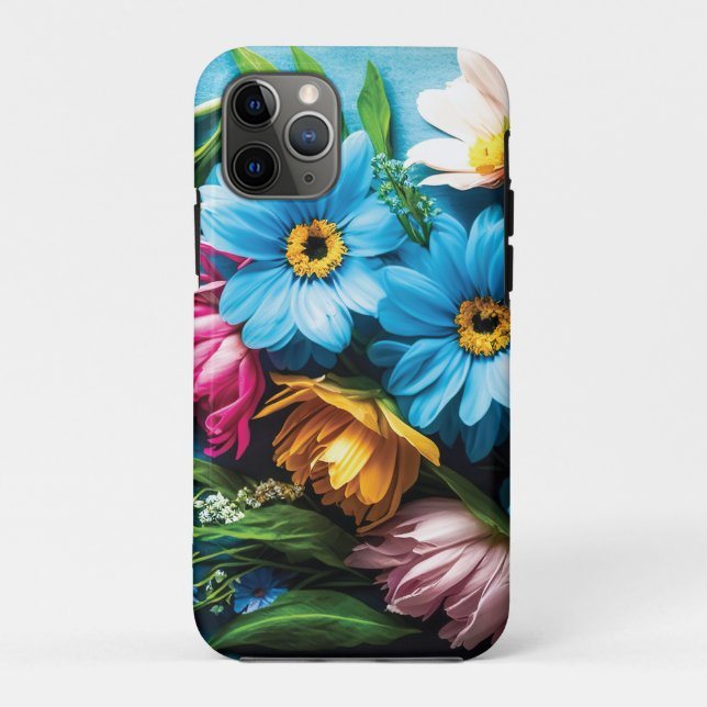Colourful Flowers Case-Mate iPhone Case (Back)