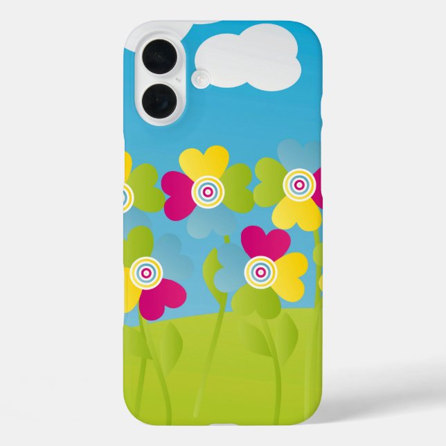 Colourful flowers Case-Mate iPhone case (Back)