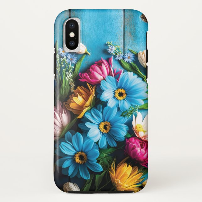 Colourful Flowers Case-Mate iPhone Case (Back)