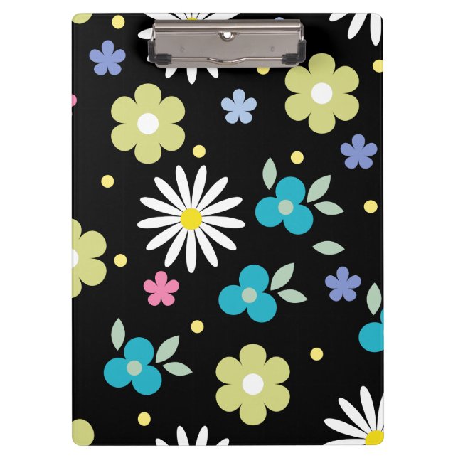Colourful Flowers   Clipboard (Front)