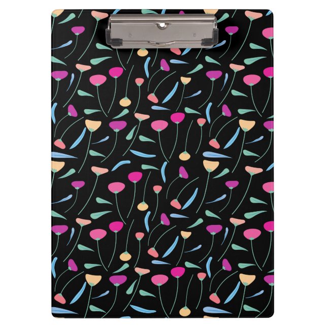 Colourful Flowers   Clipboard (Front)