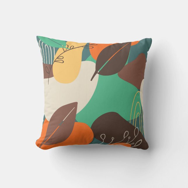 Colourful Flowers  Cushion (Front)