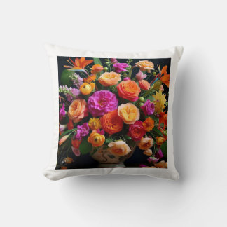 Colourful flowers  cushion