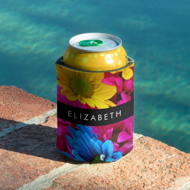 Colourful Flowers, Daisies, Boho, Your Name Can Cooler (In Situ Pool)