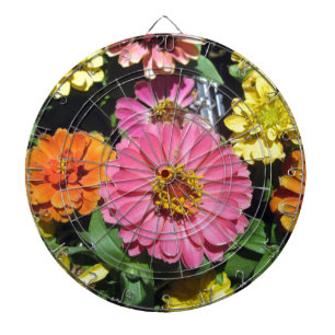 Colourful Flowers Dartboard
