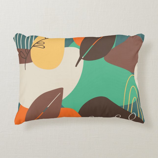 Colourful Flowers   Decorative Cushion (Front)