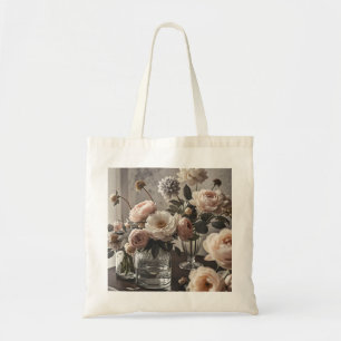 Colourful flowers Elegant vintage-inspired floral Tote Bag