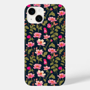 Colourful flowers-Floral pattern 22 - Iphone Case