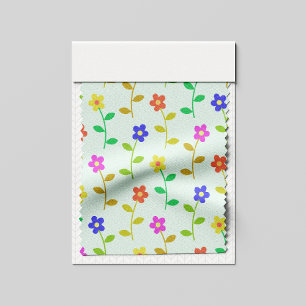 Colourful Flowers, Floral Pattern, Greenery, Boho Fabric