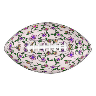 Colourful Flowers, Floral Pattern, Greenery, Boho Football