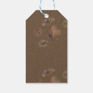 Colourful flowers gift tags
