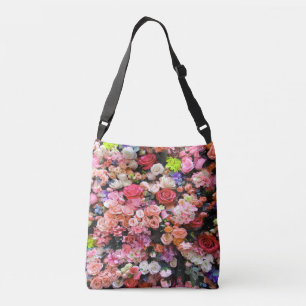Colourful Flowers in Bloom Floral Bouquet Crossbody Bag