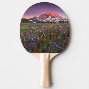 Colourful Flowers in Rainier National Park Ping Pong Paddle