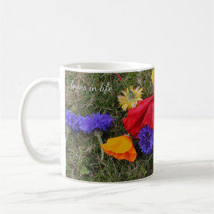 Colourful Flowers in the Lawn Coffee Mug