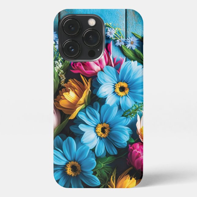 Colourful Flowers iPhone Case (Back)