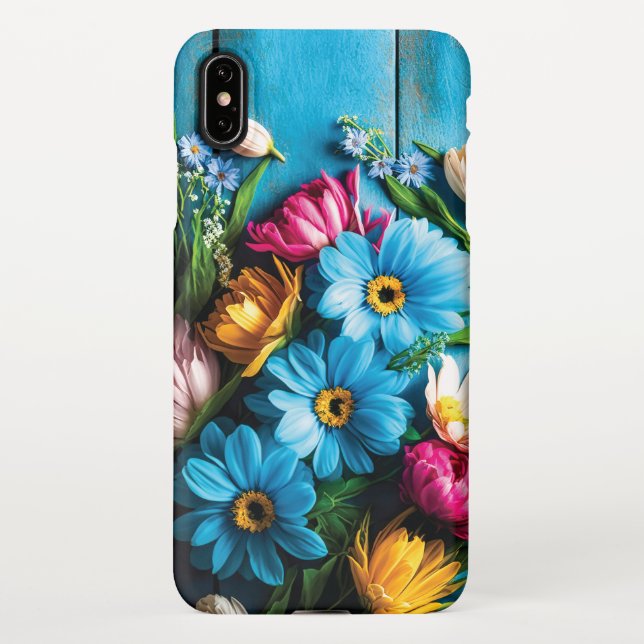 Colourful Flowers iPhone Case (Back)