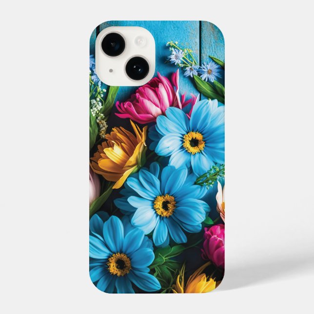 Colourful Flowers iPhone Case (Back)