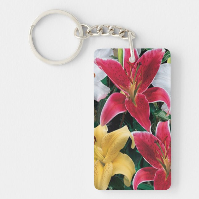 Colourful Flowers Key Chain (Front)