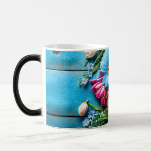 Colourful Flowers Magic Mug