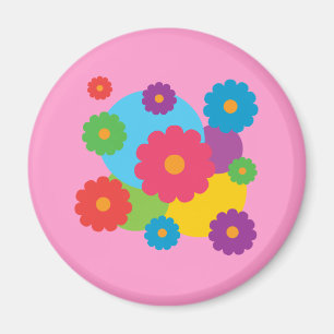 Colourful Flowers Magnet