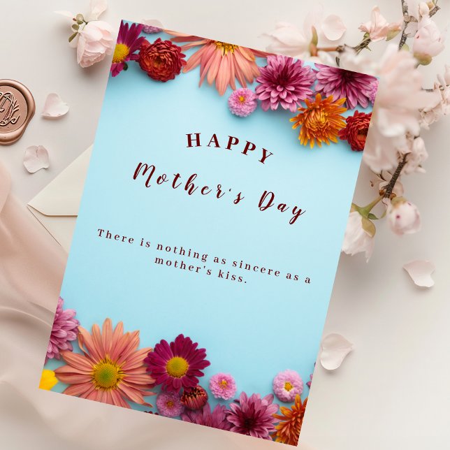 Colourful Flowers Mother's Day Greeting Card (Creator Uploaded)