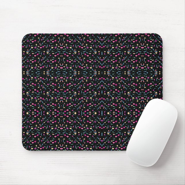 Colourful Flowers       Mouse Pad (With Mouse)