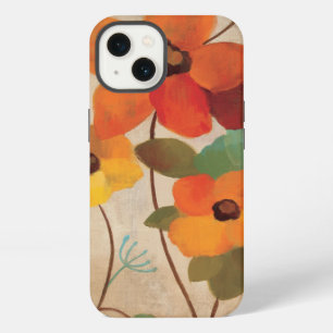 Colourful Flowers on an Off White Background iPhone Case