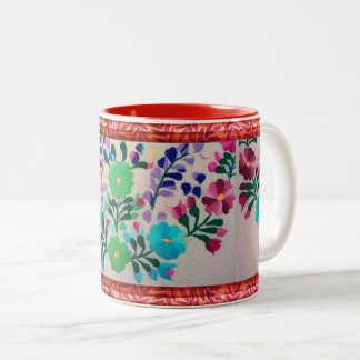 Colourful Flowers Pattern Mug