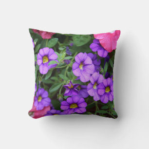 [Colourful Flowers] Pretty Purple Calibrachoa Cushion