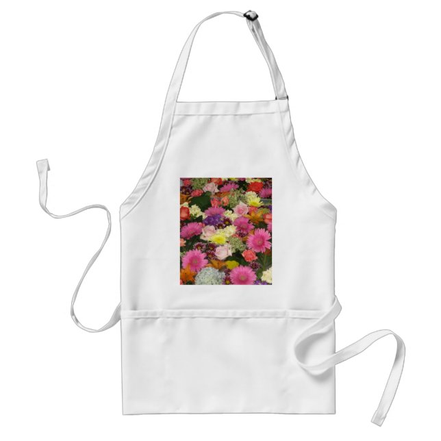 Colourful Flowers Standard Apron (Front)