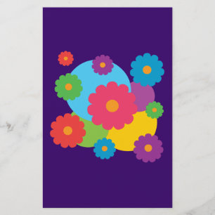 Colourful Flowers Stationery