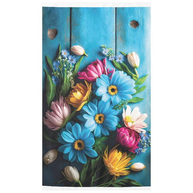Colourful Flowers Tablecloth (Front)