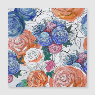 Colourful Flowers: Vibrant Seamless Pattern