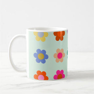 Colourful Flowers Vintage Floral Coffee Mug