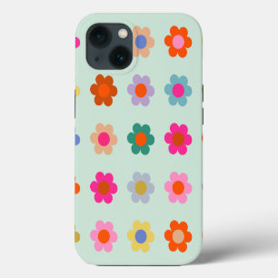 Colourful Flowers Vintage Floral iPhone 13 Case