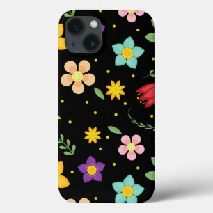Colourful Flowers Watercolor Cute iPhone 13 Case
