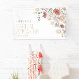 Colourful Flowers, Wildflowers, Bridal Welcome Banner