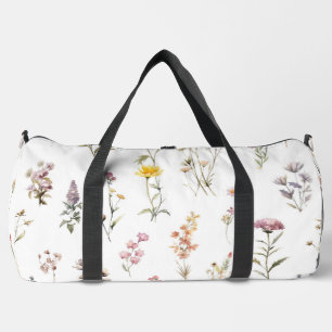 Colourful Flowers, Wildflowers, Garden Flowers Duffle Bag