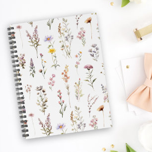 Colourful Flowers, Wildflowers, Garden Flowers Notebook