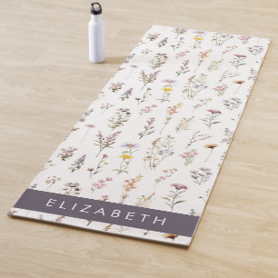 Colourful Flowers, Wildflowers, Greenery, Your Nam Yoga Mat