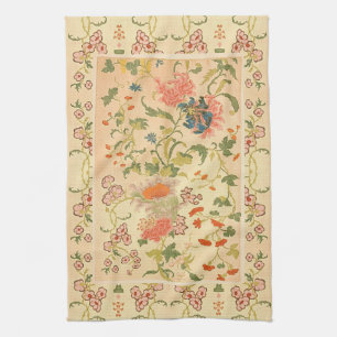 Colourful Flowers Wonderland Tea Towel