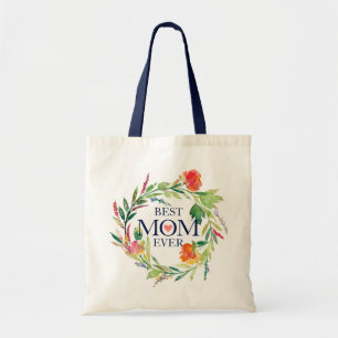 Colourful Flowers Wreath-Beast Mum Ever Tote Bag
