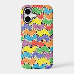 Colourful Fluctuations iPhone Case