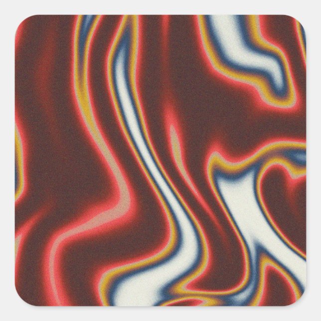 Colourful, fluid, and liquid marble ink sticker (Front)