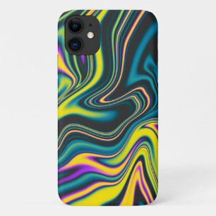 Colourful, fluid, and swirl iPhone 11 Case