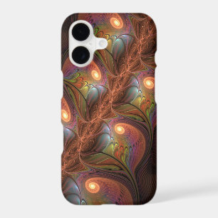 Colourful Fluorescent Abstract Trippy Brown Fracta